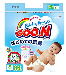 GOO.N 大王 维E系列 婴儿纸尿裤 S号S84片