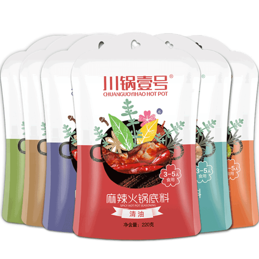 川锅壹号火锅底料4包组合装840g