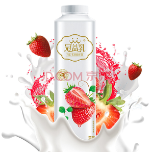 MENGNIU 蒙牛 冠益乳 风味发酵乳 草莓果粒酸奶 450g 12.8元，可低至6.4元