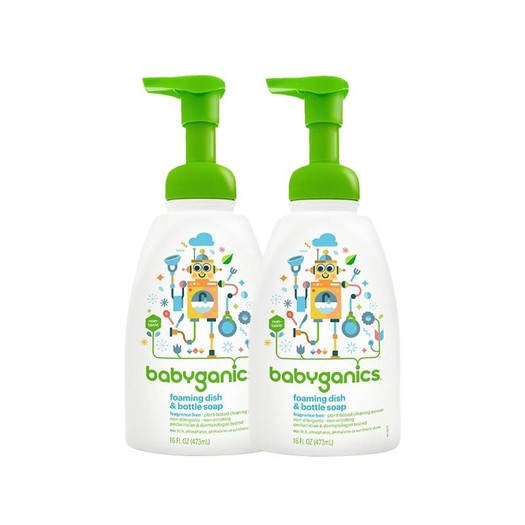 考拉海购黑卡会员:babyganics 甘尼克宝贝 奶瓶清洗剂 473ml 2瓶装