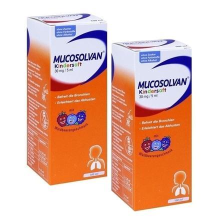 mucosolvan儿童止咳糖浆100ml2瓶