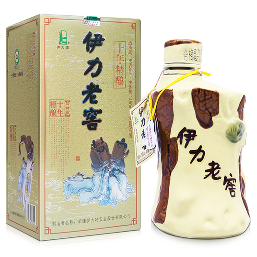 伊力特50度伊力老窖十年精酿480ml6瓶整箱装