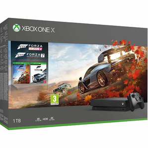 微软 Xbox One X 最强游戏主机 1T容量 送地平线4&极限竞速7 到手总价约3223元