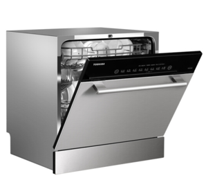 TOSHIBA东芝   8套 6大慧洗程序   烘存一体全自动嵌入式家用洗碗机 DWT3-0821