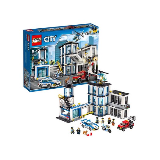 lego樂高city系列警察總局積木玩具894顆粒601416-12歲