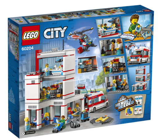 22日0点lego乐高城市系列60204城市医院