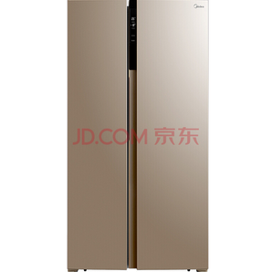 美的(Midea)655升 对开门冰箱 变频无霜 一级能效 智能APP 大容量电冰箱 米兰金 BCD-655WKPZM(E)