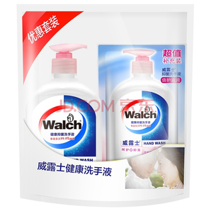 Walch 威露士 健康抑菌洗手液 525ml （赠同款袋装250ml） 14.8元