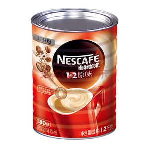 Nestlé 雀巢 1+2原味 速溶咖啡 1.2kg 罐装64.9元
