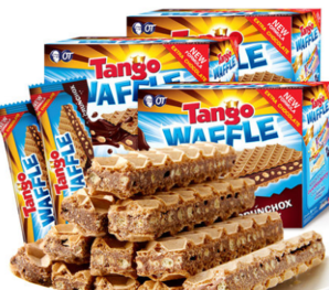 28日0点： Tango 咔咔脆 巧克力夹心威化饼干160g*3盒