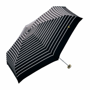 w.p.c 防晒折叠遮阳伞 条纹心形图案