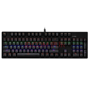 雷柏 V500L 混光机械键盘 游戏键盘 背光键盘黑色 青轴124元包邮（需用券）