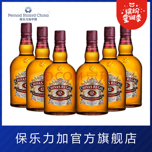 Chivas Regal 芝华士 12年威士忌 40度 500ml*6瓶