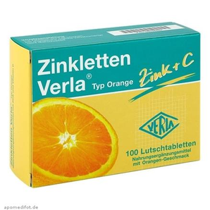 Zinkletten Verla 补锌+香橙维C含片100片