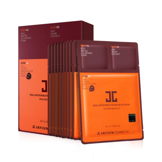 jayjun捷俊 黑色水光面膜三部曲面膜10片/盒
