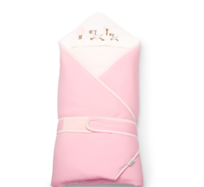 全棉时代 婴儿纯棉抱被 90*90cm 粉色小马 *2件 168元包邮（双重优惠，合84元/件）