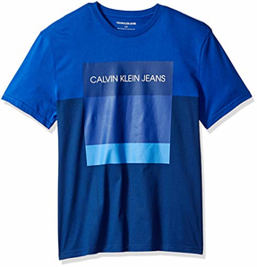  Calvin Klein Logo Colorblock 男T恤 