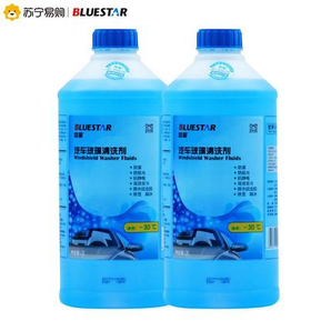 蓝星玻璃水车用非浓缩汽车玻璃水-30℃四季通用玻璃清洗剂2L/2瓶