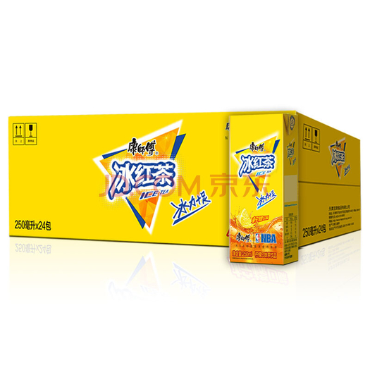 康师傅 冰红茶 250ml 24盒 纸盒装20.9元