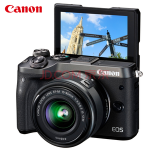 Canon 佳能 EOS M6（EF-M 15-45mm f/3.5-6.3）无反相机套机 黑