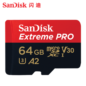 SanDisk 闪迪 Extreme PRO 至尊超极速 A2 Micro SDXC存储卡 64GB 124元包邮（需用券）