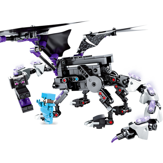 汇奇宝森睿兼容乐高末影龙