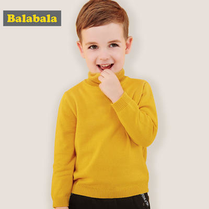 再降价： Balabala 巴拉巴拉 儿童套头针织衫 