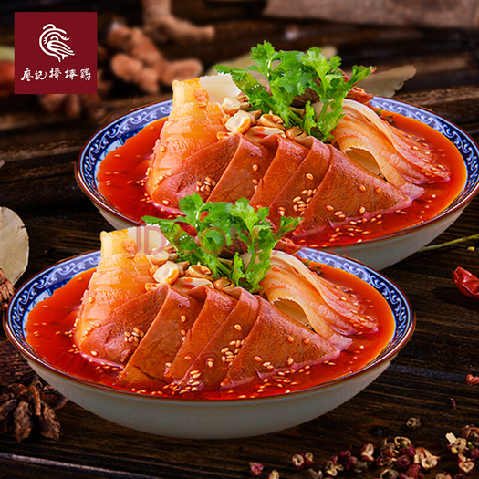 廖记棒棒鸡凉拌菜夫妻肺片600g2特色牛肉凉菜小吃熟食