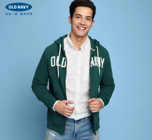  OLD NAVY 290418 男士连帽卫衣外套 129元