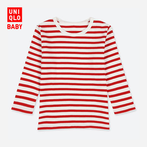 22日0点： UNIQLO 优衣库 儿童条纹圆领T恤 39元包邮