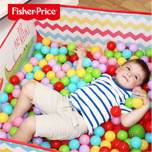 Fisher-Price 费雪 F0317-1 宝宝球池套装（内含100个玩具球) 红色 99元包邮（需拼团）