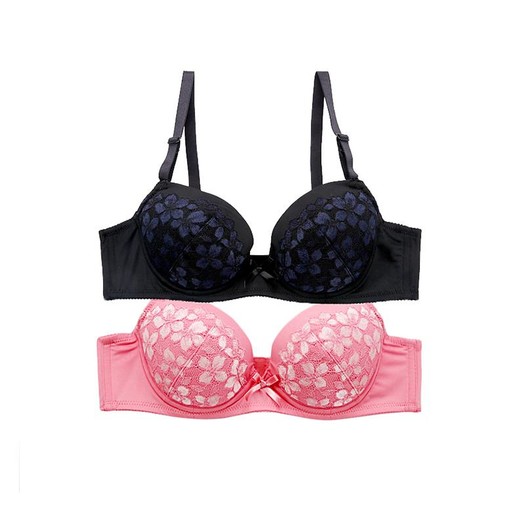 triumph 黛安芬 文胸2件装 黑色/粉色