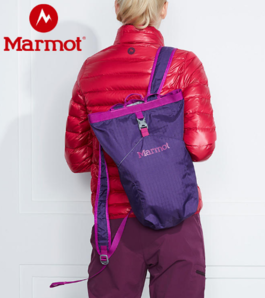 Marmot 土拨鼠 男女通用户外运动轻量立体裁剪双肩背包14L