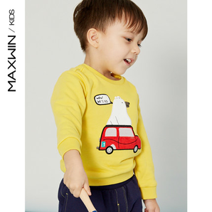 MAXWIN 马威 婴童针织套头卫衣 48元包邮（需用券）