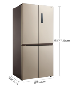  Midea 美的 BCD-468WTPM(E) 十字对开门冰箱 468L 3299元包邮