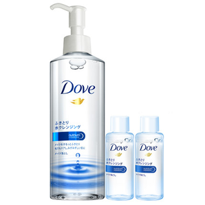 Dove/多芬日本进口温和保湿卸妆水/液235ml免洗卸妆+小样20ml*2