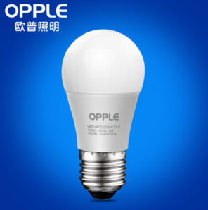 OPPLE 欧普照明 LED灯泡 3w E27螺口 白光 3.9元包邮