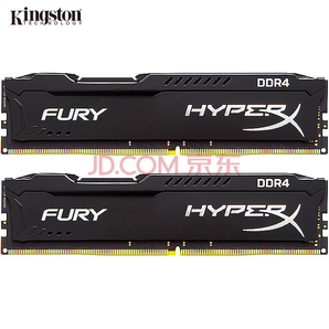 金士顿(Kingston)骇客神条 Fury系列 雷电 DDR4 2400 32G (16GBx2) 台式机内存
