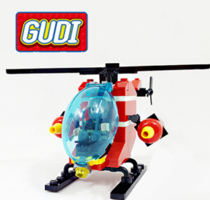 GUDI 古迪 消防系列 9206 消防直升机 9.9元包邮（需用券）