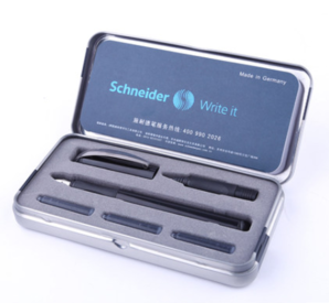 Schneider 施耐德 Smart 钢笔+宝珠笔 双笔头铁盒装 赠字帖+1盒墨囊 50元包邮（需用券）