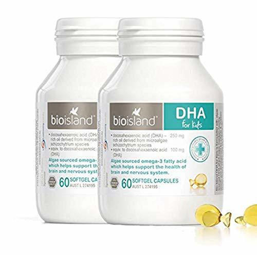 bioisland佰澳朗德孕妇可用婴幼儿dha海藻油澳洲60粒2瓶