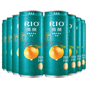 RIO 锐澳 预调鸡尾酒 3度微醺 西柚口味 330*8罐 *2件 73.6元（下单立减）