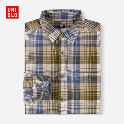 uniqlo 优衣库 411915 男士法兰绒衬衫 79元