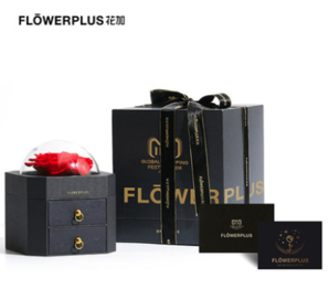FlowerPlus 花加 红玫瑰永生花礼盒 （首饰盒） 289元包邮（需用券）