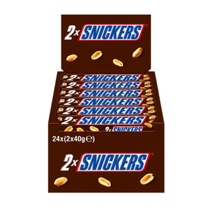 snickers 士力架 花生夹心巧克力能量棒 盒装 24条