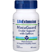 Life Extension长寿牌 MacuGuard 叶黄素护眼软胶囊，60 粒