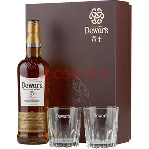 Dewar's 帝王 15年调配苏格兰威士忌 750ml *2件 +凑单品 299.04元包邮（双重优惠）