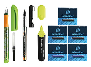Schneider 施耐德 生命Voice套装(钢笔1+走珠笔1+荧光笔1+吸墨管1+墨5盒) 70元包邮（需用码）