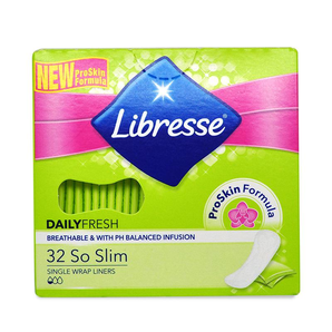 Libresse 轻曲线 纯棉卫生巾护垫 无香型 150mm*32片 *5件 89元（需用券，合17.8元/件）