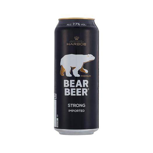 限地区德国进口哈尔博harboe黑熊啤酒500ml24整箱装